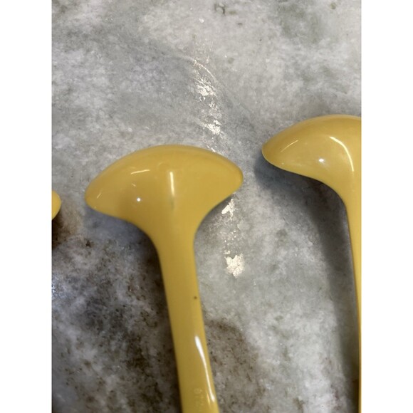 Vintage Tupperware Lot of 3 Mini Ladle Condiment Caddy Spoon ~ Yellow Gold #872 - Picture 10 of 10